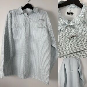 HABIT 40+ SOLAR FACTOR FISHING‎ HIKING OUTDOOR BUTTON UP SHIRT MENS L